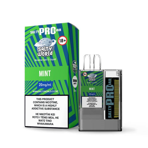 Salty Pro Bar Mint Disposable Vape | Crown Vape NZ