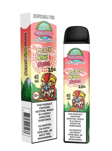 Disposable Pod Peach Kiwi Soda | Crown Vape NZ