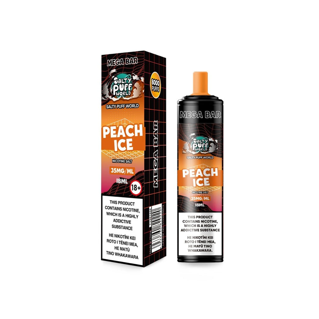 Mega Bar Peach Ice Disposable Vape | Crown Vape NZ