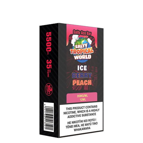 Salty Ace Bar Ice Berry Peach Disposable Vape | Crown Vape NZ