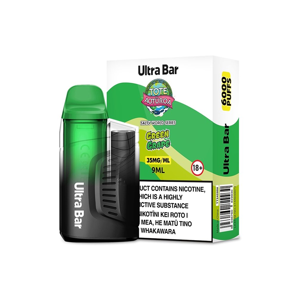 Ultra Bar Green Grape Disposable Vape | Crown Vape NZ
